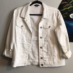 White denim jacket size M